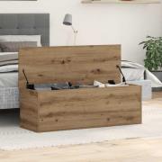 vidaXL Förvaringslåda artisan ek 102 x 35 x 35 cm Konstruerat trä