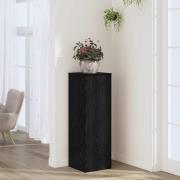 vidaXL Växtställ Svart Ek 33 x 33 x 100 cm Konstruerat trä