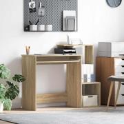 vidaXL Bord med hylla Sonoma ek 106 x 40 x 88,5 cm Konstruerat trä
