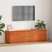 vidaXL TV-skåp Brun 156 x 37 x 45 cm Massivt tallträ