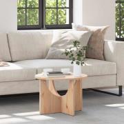 vidaXL Kaffeebord Naturfärg 50 x 50 x 35 cm Massiv furu