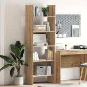 vidaXL Bokskåp artisan ek 60 x 35 x 180 cm Konstruerat trä