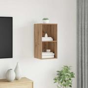 vidaXL TV-skåp Väggmonterad artisan ek 37 x 37 x 72 cm Konstruerat trä