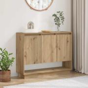 vidaXL Sideboard artisan ek 97 x 29 x 75 cm Konstruerat trä