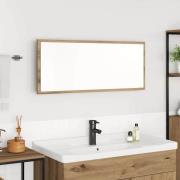vidaXL Spegel Väggmonterad artisan ek 90 x 8.5 x 37 cm Konstruerat trä