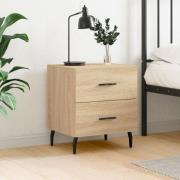 vidaXL Sängbord sonoma-ek 40x35x47,5 cm konstruerat trä