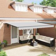 vidaXL Markis med Antracit 4 × 3 m Metall