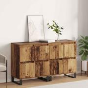 vidaXL Sideboard 2 pcs Gammalt trä 60 x 35 x 70 cm