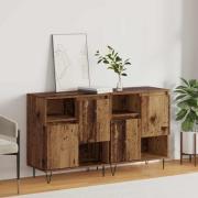 vidaXL Sideboard 2 pcs Gammalt trä 60 x 35 x 70 cm