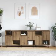vidaXL Sideboard 3 pcs Artisan Ek 60 x 35 x 70 cm