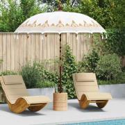 vidaXL Balinesisk Parasol Kräm (210-220) x 260 cm