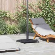 vidaXL Uteparaplyfot Justerbar Mörkgrå 45 x 45 x 31 cm Stål