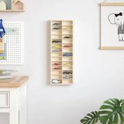 vidaXL Displayfack med lagring Brun 21 x 4.5 x 59 cm Konstruerat trä