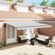 vidaXL Markis Antracit 4.5 x 2.5 m Metall