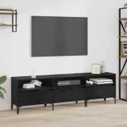 vidaXL TV-skåp Svart ek 150 x 30 x 44.5 cm Konstruerat trä