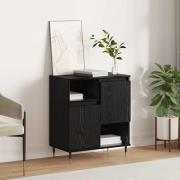 vidaXL Sideboard Svart ek 60 x 35 x 70 cm Konstruerat trä