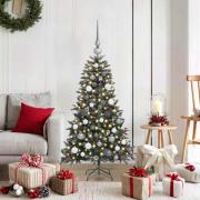 vidaXL Konstgjord julgran Grön 120 cm PVC