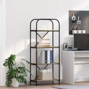 vidaXL Hyllsystem Sonoma ek 60 x 30 x 146 cm Konstruerat trä
