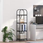 vidaXL Hyllsystem Svart ek 40 x 30 x 146 cm Konstruerat trä