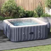 vidaXL Bottenmatta för pool Ljusgrå 274 x 274 cm Non-woven tyg