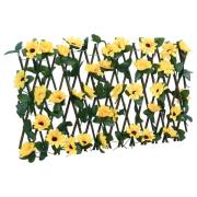 vidaXL Konstväxt murgröna spaljé expanderbar gul 180x20 cm