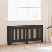vidaXL Radiatorlock 2 pcs Svart 172 x 19 x 81.5 cm Konstruerat trä