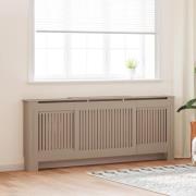vidaXL Radiatorlock 2 pcs Brun (142-205) x 20.5 x 81.5 cm