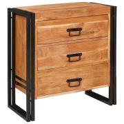 vidaXL Sideboard med låda Brun 66 x 33 x 70 cm massivt akacia