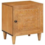 vidaXL Sängbord Ljusbrun 40 x 33 x 46 cm massivt mangoträ