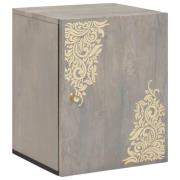 vidaXL Väggskåp Väggmonterad Grå 38 x 33 x 48 cm Massivt mangoträ