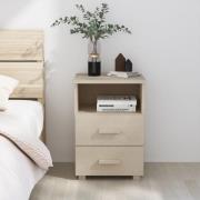vidaXL Sängbord HAMAR honungsbrun 40x35x62 cm massiv furu