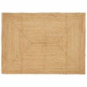 vidaXL Områdesmatta Beige 120 x 170 cm Jute