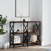 vidaXL Avlastningsbord rökfärgad ek 100x28x80,5 cm konstruerat trä