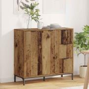 vidaXL Sideboard Gammalt trä 89,5 x 33 x 82 cm Konstruerat trä