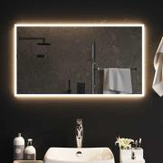 vidaXL Badrumsspegel LED 90x50 cm