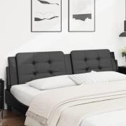 vidaXL Headboard Cushion "Zadar" Black 193 cm Faux Leather
