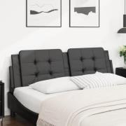 vidaXL Headboard Cushion "Zadar" Black 152 cm Faux Leather