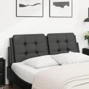 vidaXL Headboard Cushion "Zadar" Black 137 cm Faux Leather
