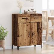vidaXL Sideboard Gammalt trä 34 x 69.5 x 90 cm Konstruerat trä