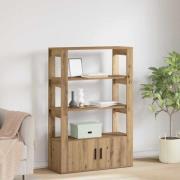 vidaXL Sideboard artisan ek 30 x 80 x 119.5 cm Konstruerat trä