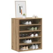 vidaXL Skoskåp artisan ek 60x35x70 cm konstruerat trä