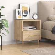 vidaXL Sängbord sonoma-ek 40x35x47,5 cm konstruerat trä
