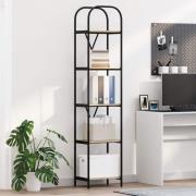 vidaXL Hyllsystem Sonoma ek 40 x 30 x 183 cm Konstruerat trä