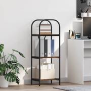 vidaXL Hyllsystem Rökt ek 40 x 30 x 109 cm Konstruerat trä