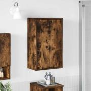 vidaXL Badrumsskåp Rökt ek 39 x 23,5 x 65 cm Konstruerat trä & Metall