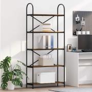 vidaXL Hyllsystem Rökfärgad ek 80 x 30 x 183 cm Konstruerat trä