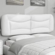 vidaXL Headboard Cushion "Hvar" White 160 cm Faux Leather