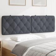 vidaXL Headboard Cushion Dark Grey 160 cm Velvet