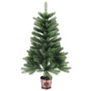 vidaXL Plastgran verklighetstrogna barr 90 cm grön
