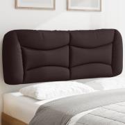 vidaXL Headboard Cushion "Hvar" Dark Brown 140 cm Fabric